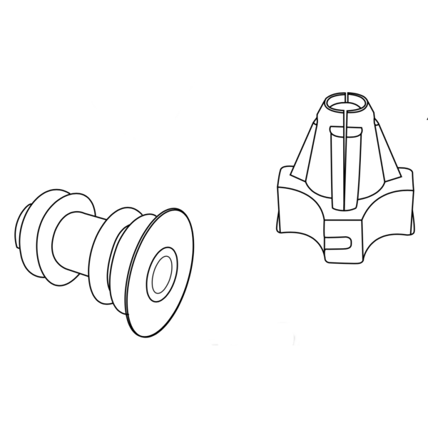 Adapter/snabbmutter till Supporter/Hi-Loo.